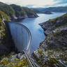 Vue aérienne du barrage