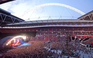 large crowd at Wembley Stadium