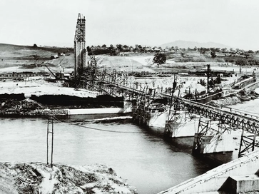 Projet de construction du pont GHD en 1950