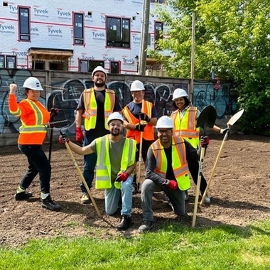 Group photo of GHD engineers