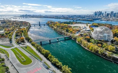 Aerial view of Montreal, Canada