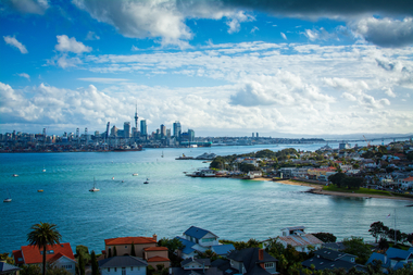 Scenic view of Auckland, New Zealand