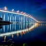 Hobart Tasman Bridge at Night
