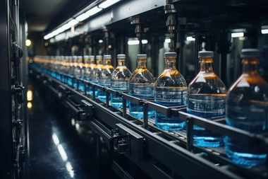 Automatized filling dance beverage industry