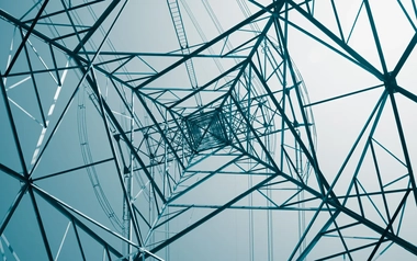 high voltage power transmission tower