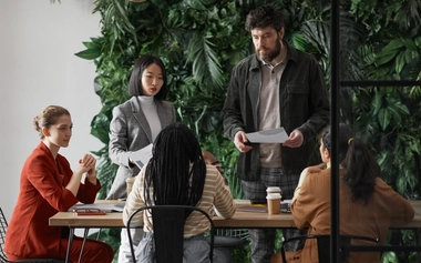 group of people meeting