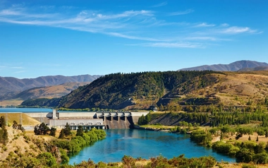 Aviemore hydroelectric dam, New Zealand