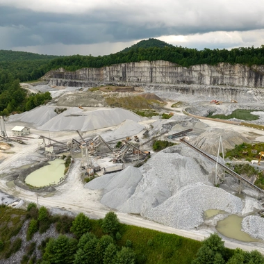 Limestone quarry