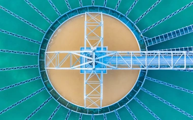 Aerial view of Industrial Water Treatment