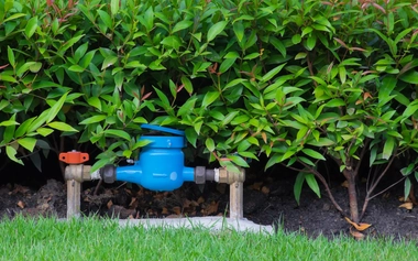 water meter in the garden