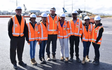 Le personnel de GHD au projet de l’aéroport d’Auckland