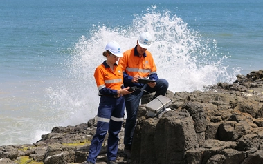 GHD engineers conducting digital environmental impact assessment