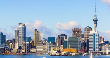 panoramic view of Auckland City New Zealand