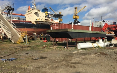 Environmental remediation and infrastructure upgrades at an active port