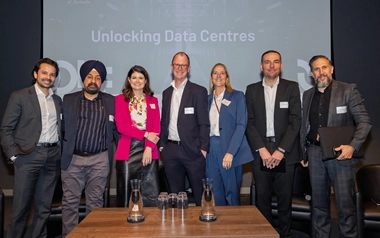 Milan with GHD colleagues at a conference on data centres. 