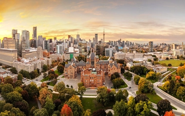 Queen's Park and Toronto Skyline
