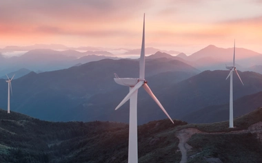 Windmill on a mountain