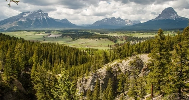 Crowsnest Pass mountain peak