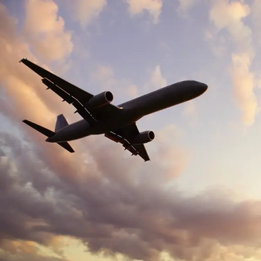 airplane flying in the sky