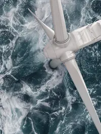 GettyImages_695870260_Close up of a wind turbine in the sea