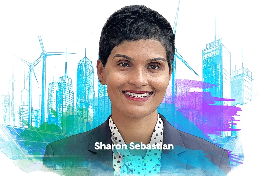 Sharon Sebastian | with LightBlueBG