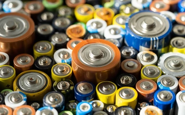 Used alkaline batteries