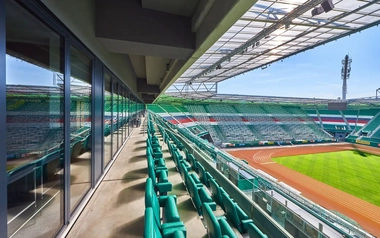stadium with running track