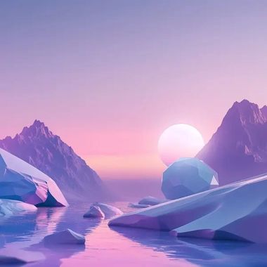 AdobeStock_745918363_serene-landscape-of-icebergs-and-mountains-with-purple-hues-low-poly