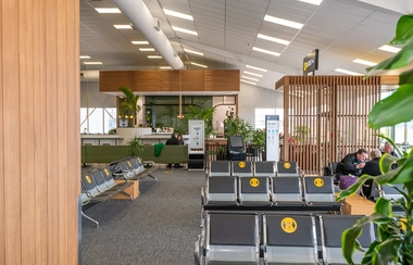 GHD Design - Rotorua Airport waiting gate