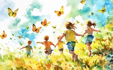 Kids playing outside