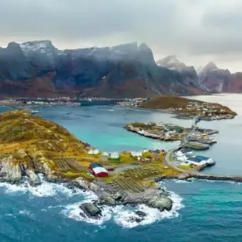 small island in Lofoten, Norway