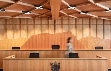 GHD Design Whangarei Maori Land Court - backdrop