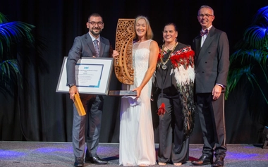GHD receiving the 2026 Āpōpō Asset Management Excellence Awards