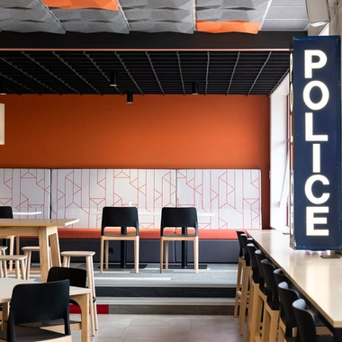 GHD Design - Henderson Police Station bench cafe 2