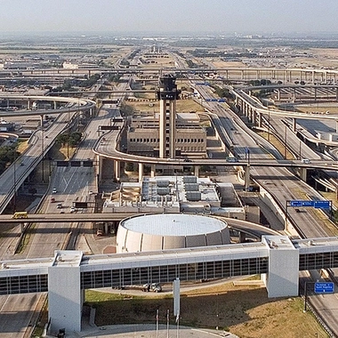 DFW Airport Landside Transportation Network and Central Terminal Area
