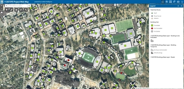 Webmap survey of University of North Carolina's buildings