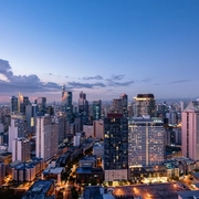 Aerial view of Manila