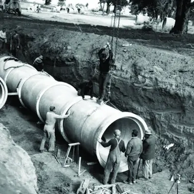 water pipes installation